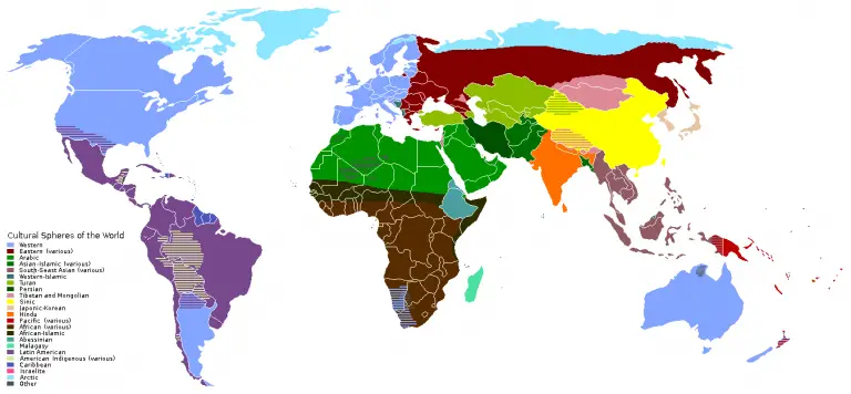 World Cultures Mapped - Vivid Maps