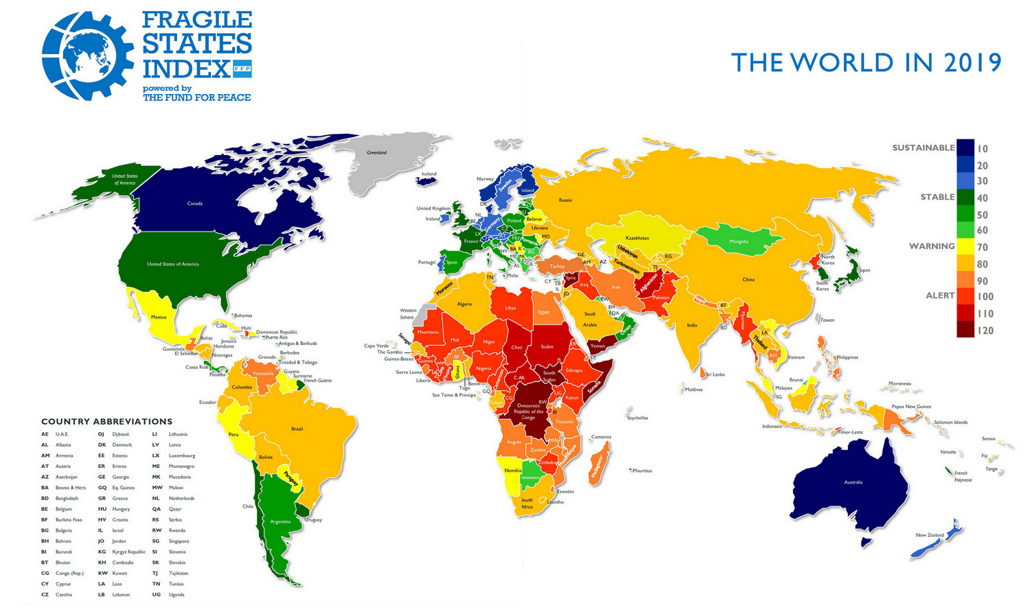 Fragility In The World - Vivid Maps