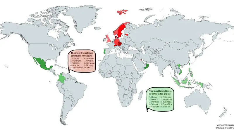 Where people are the most welcoming to foreigners