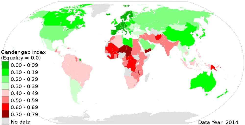 Gender Inequality Index Vivid Maps