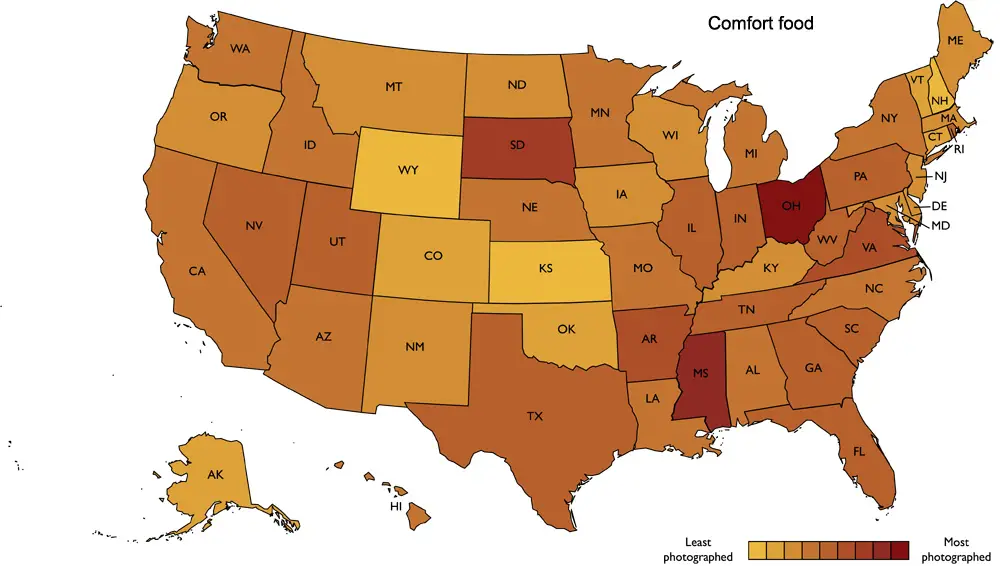 Comfort food in the U.S.