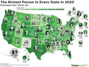 The Richest Person in Every US State - Vivid Maps