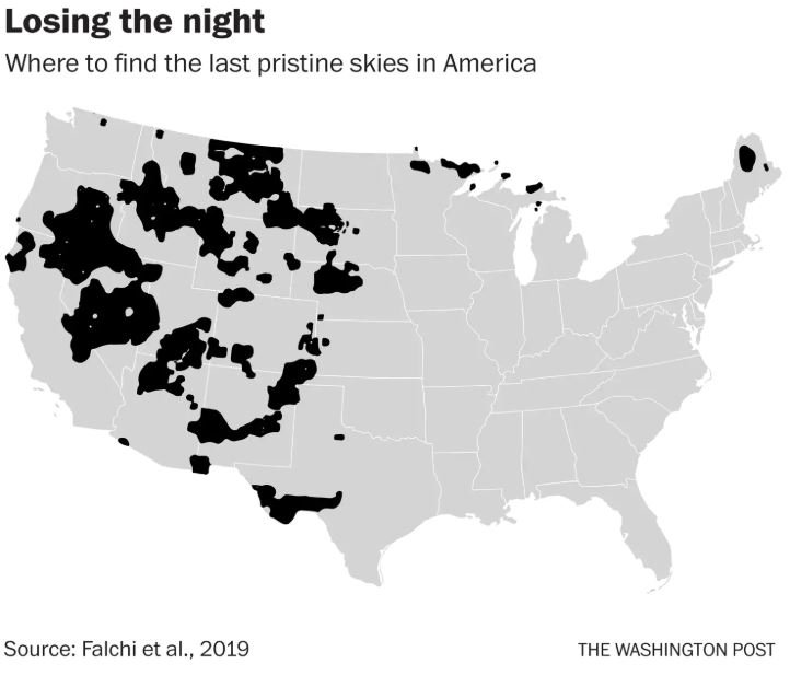 Where to find the last pristine skies in the United States