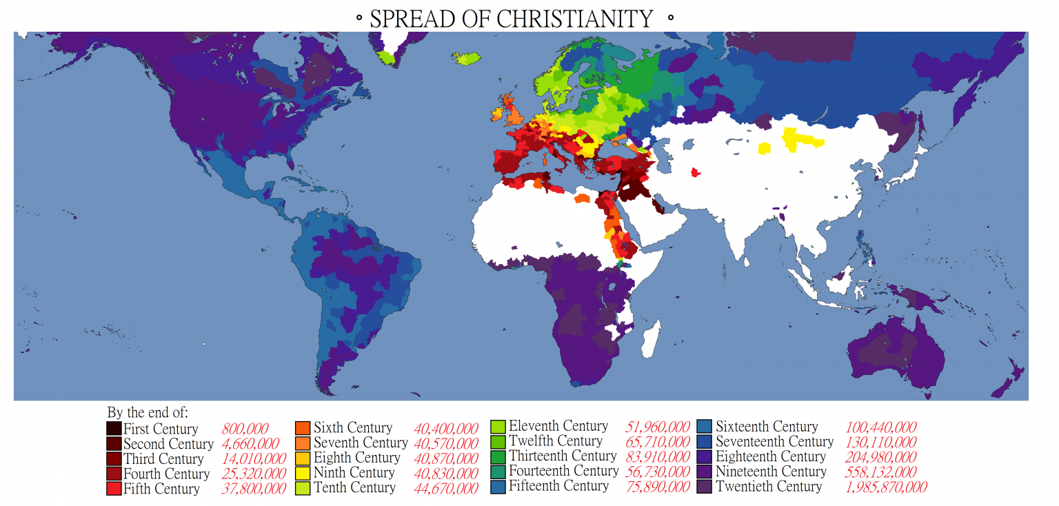 Spread Of Christianity Vivid Maps   Spread Christianity 1536x734 