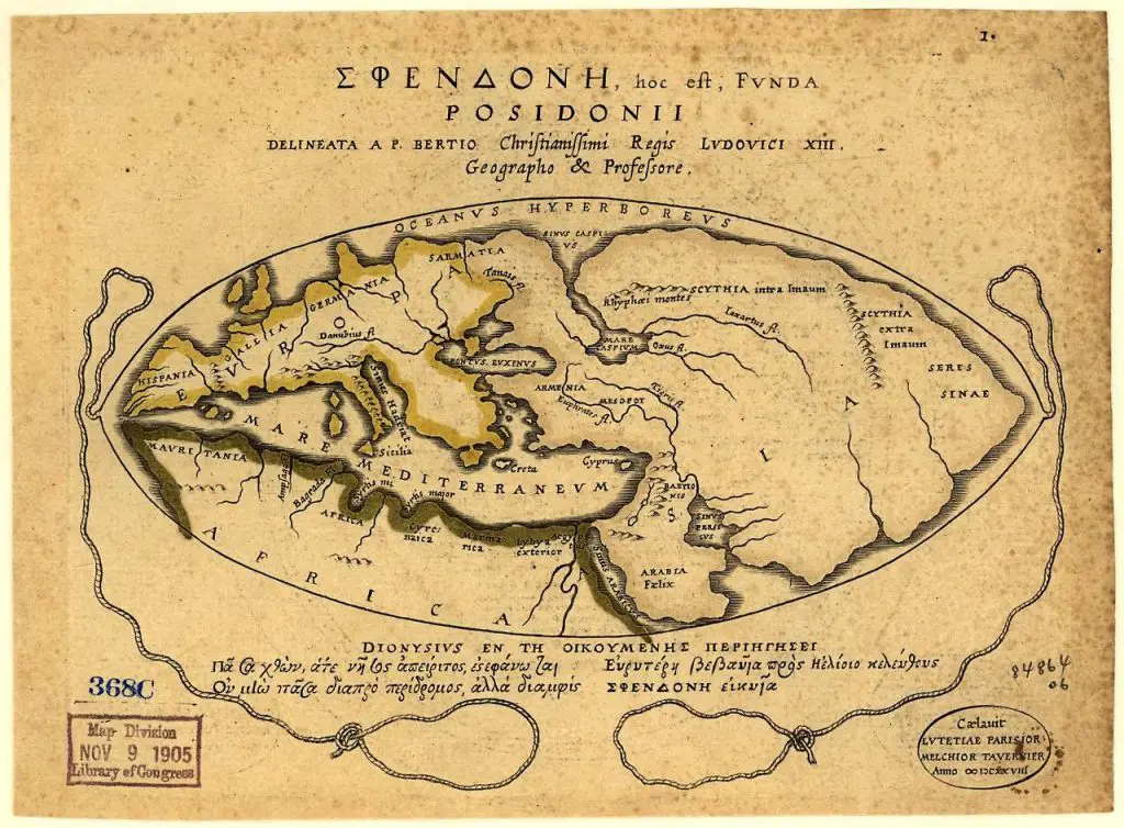 Posidonius world map