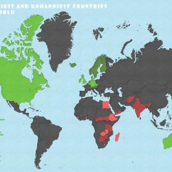 The happiest countries in the world (2013 - 2020)