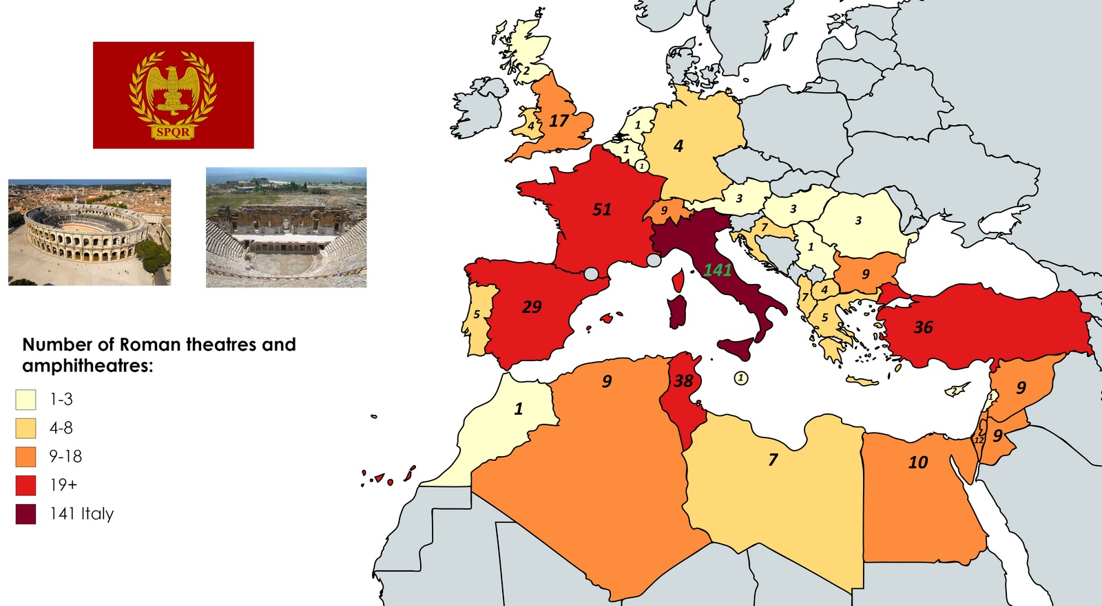 Legacy Of The Roman Empire Mapped Vivid Maps 8601