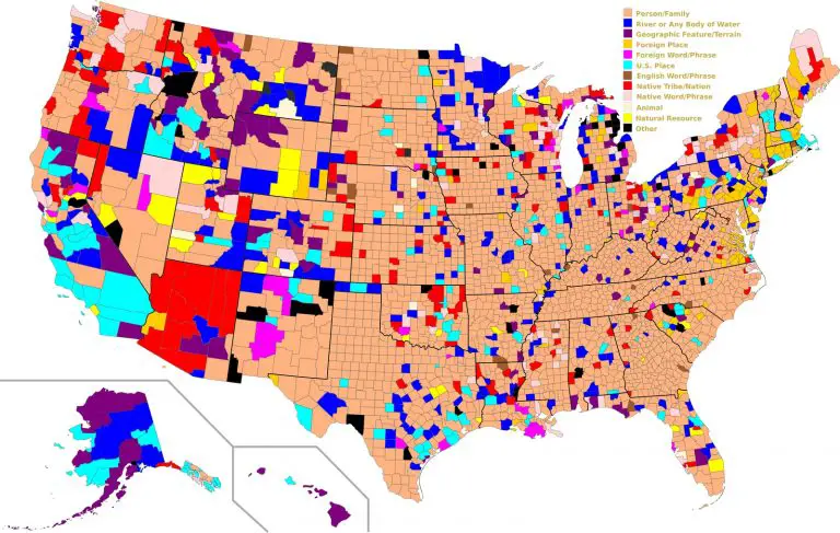 United States placename etymology - Vivid Maps