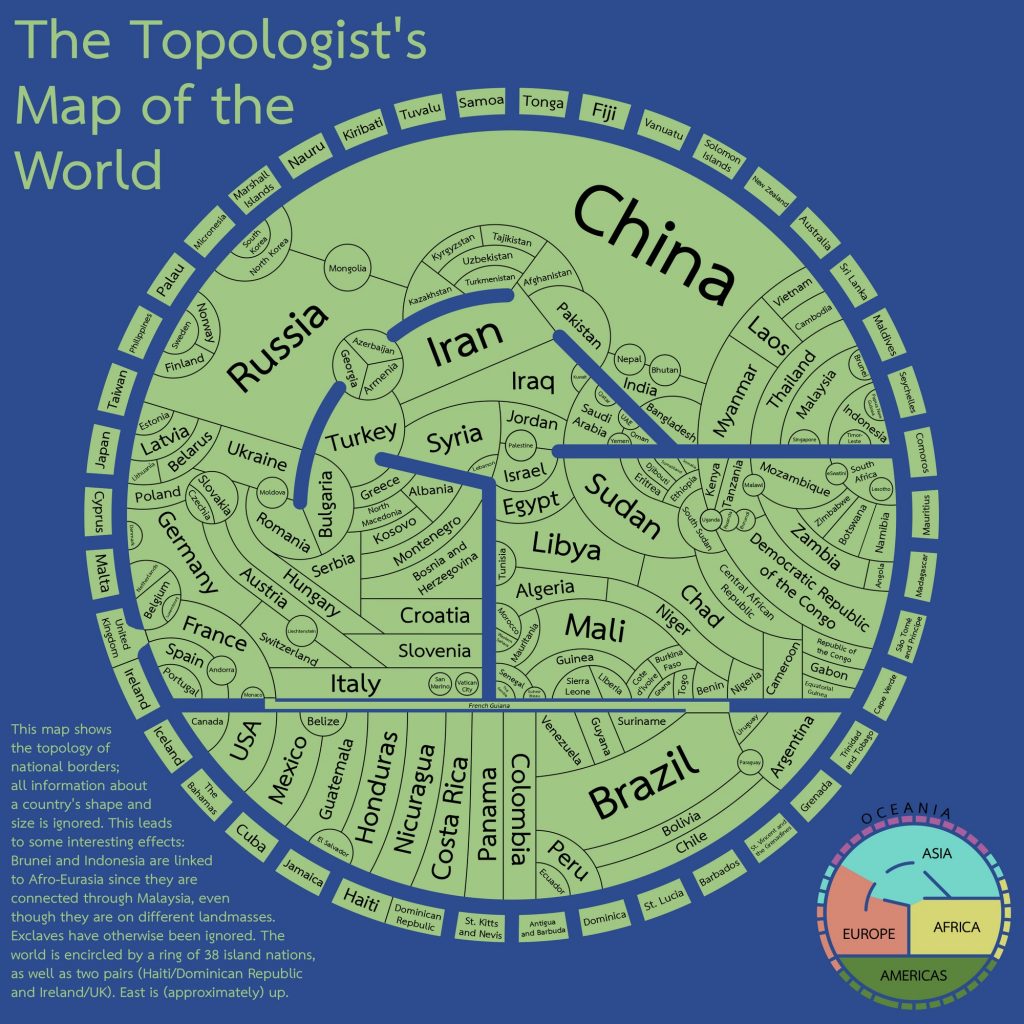 Topologist map of the world