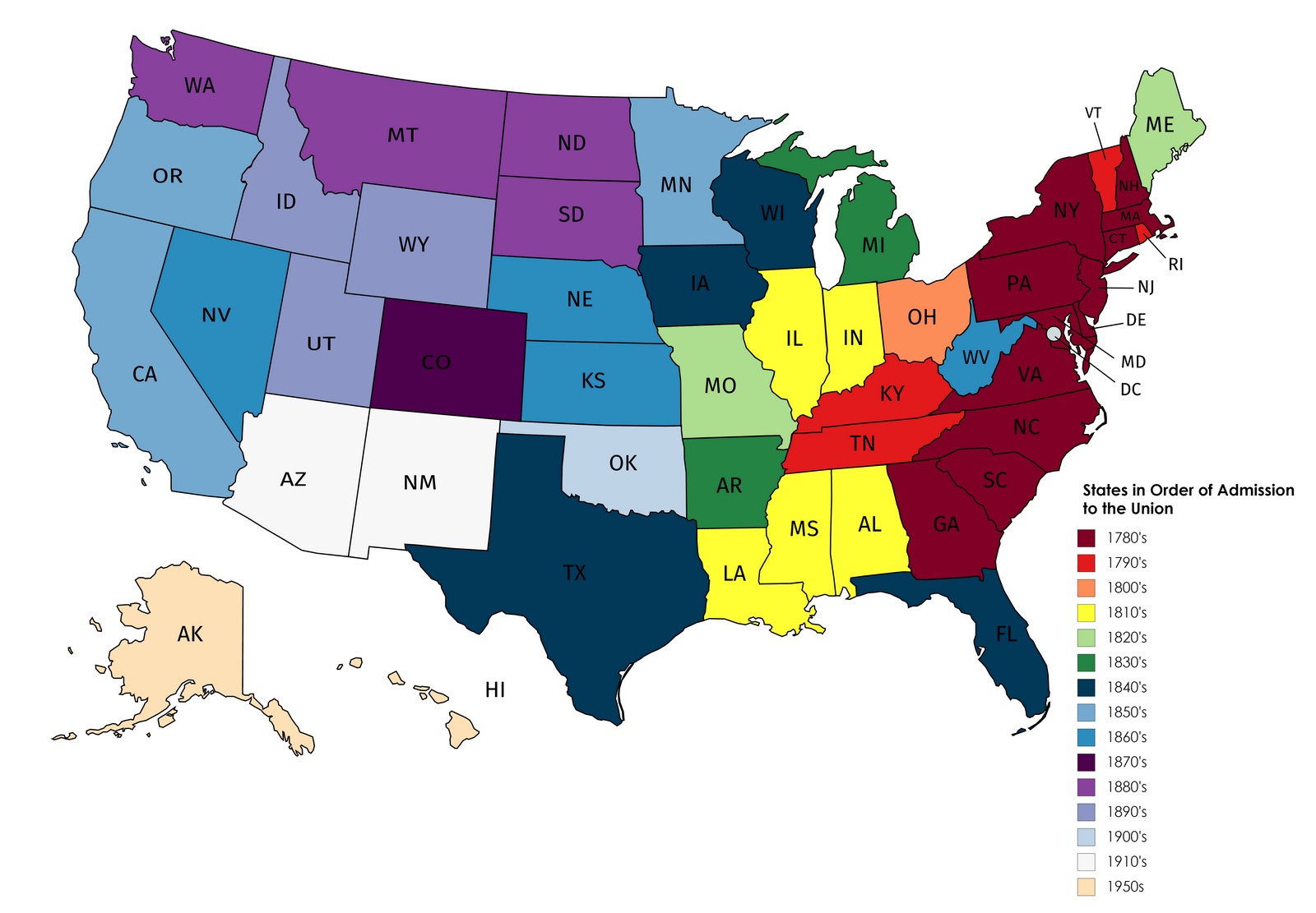 The States On The Map