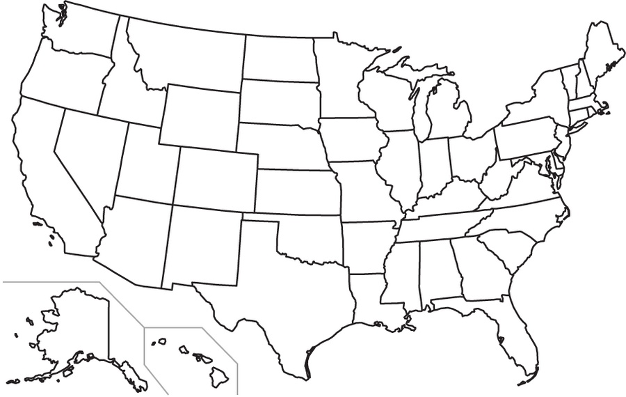 United States Map With State Borders San Antonio Map