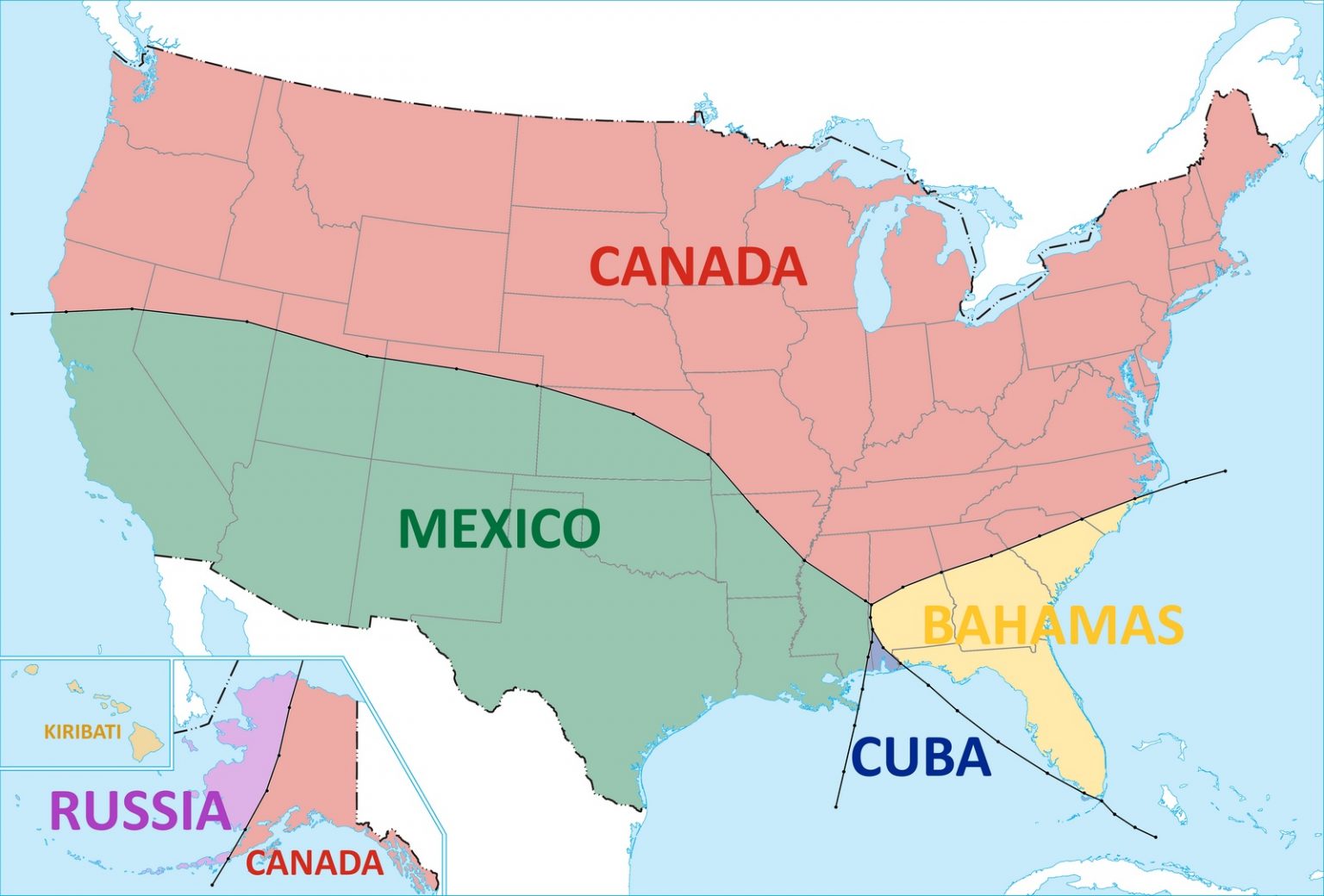 Borders Of The United States Vivid Maps 5149