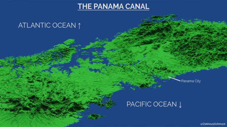 The Panama Canal mapped - Vivid Maps