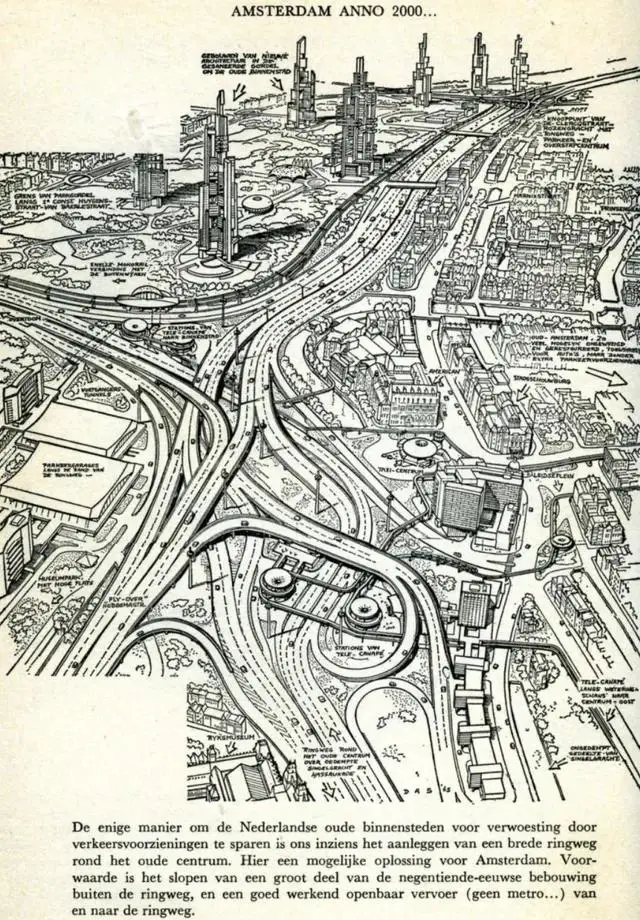 Map of Amsterdam in 2000