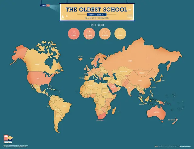 the-oldest-school-in-every-country-mapped-vivid-maps