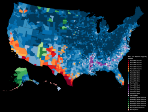 An Ethnic Map of the United States - US Races 300x227 