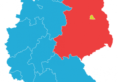 Germany is still divided by east and west Maps of differences between East and West Germany