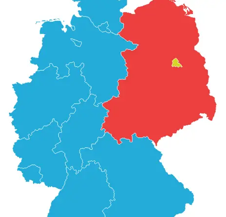 Old East And West Germany Map