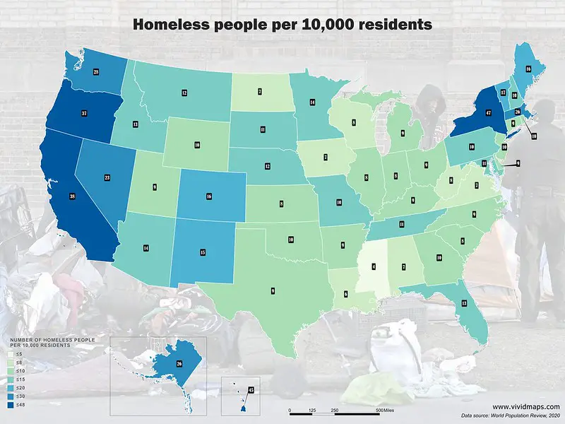 The U.S. Homeless Population Mapped - Vivid Maps