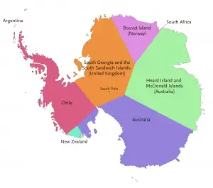 The Partition of Antarctica - Vivid Maps