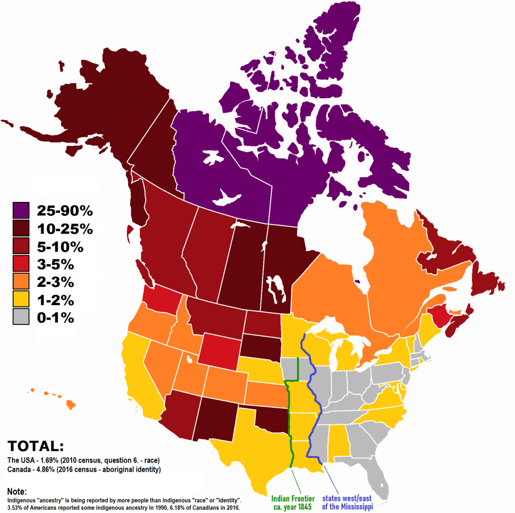 Native Tribes Of North America Mapped Vivid Maps   Native Americans 