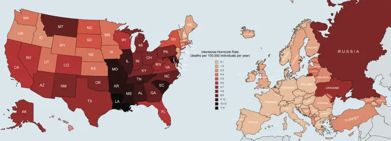 Differences between the United States and Europe mapped - Vivid Maps