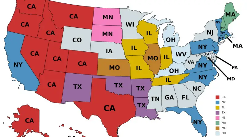 Interstate migrants in the U.S.