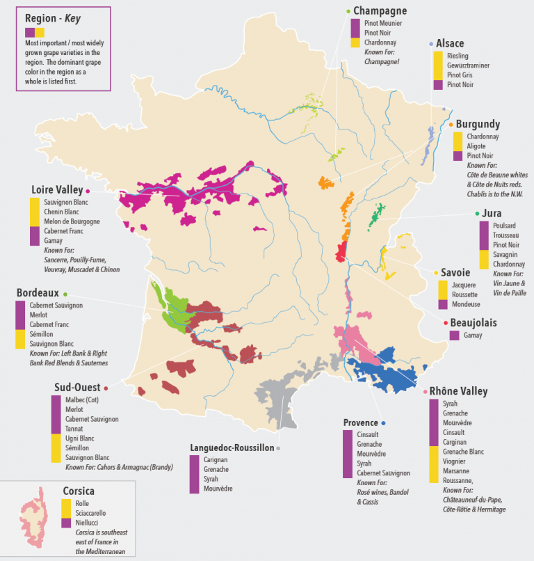 Wines of France mapped Vivid Maps