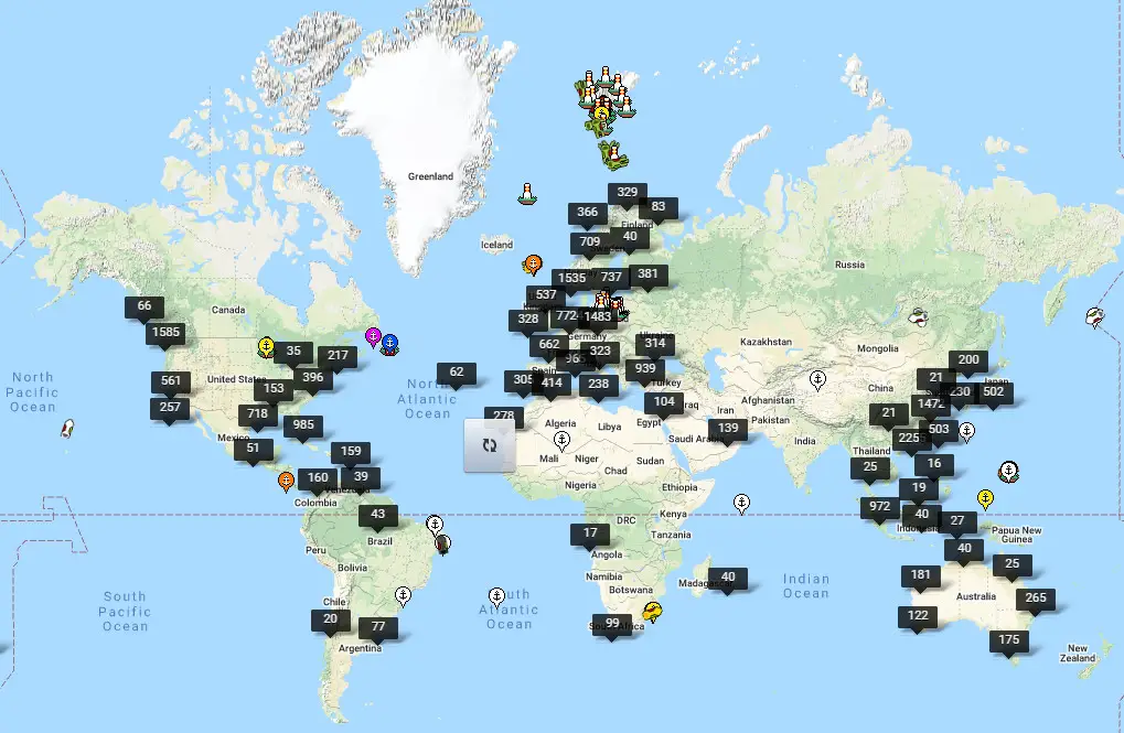 Map Of Boats In Ocean All The Ships In The World Ocean - Vivid Maps