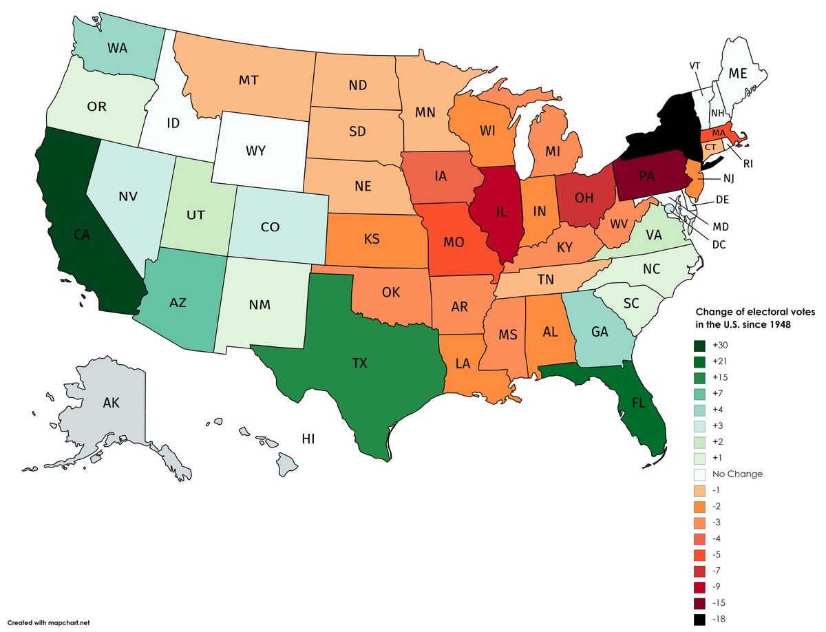 electoral-votes-1948 - Vivid Maps