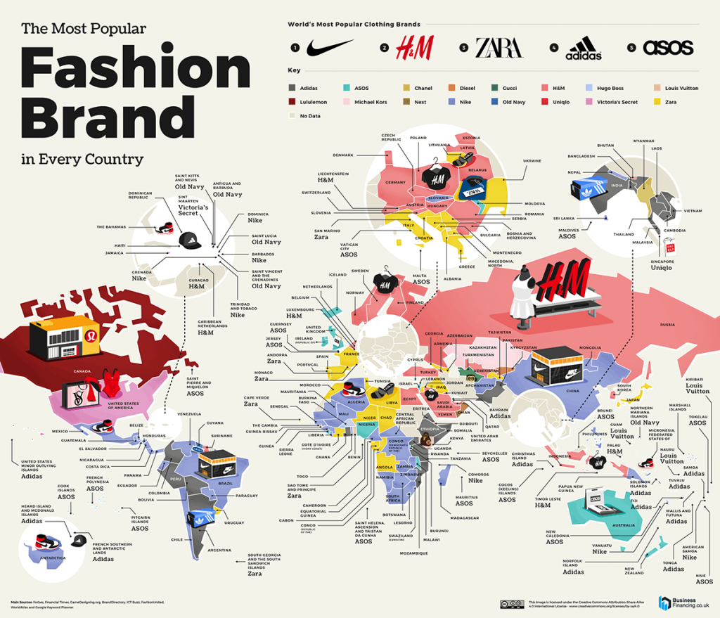 the-most-popular-brand-in-every-country-mapped-laptrinhx-news