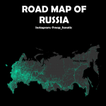 Map of Russian roads