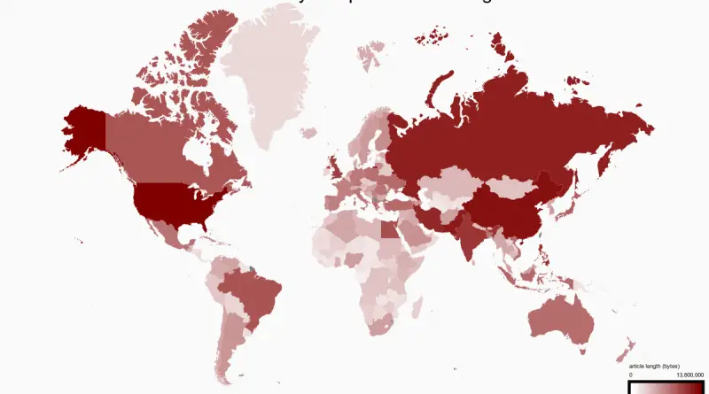 Wikipedia mapped