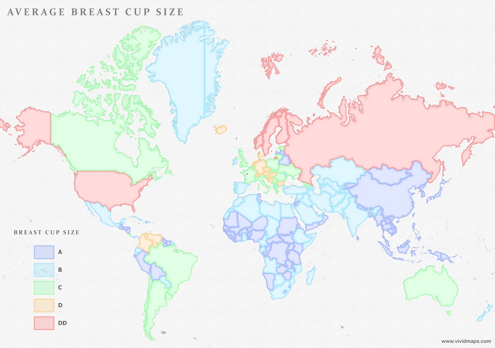 Average Breast Size: Statistics on Breast and Cup Sizes by Country