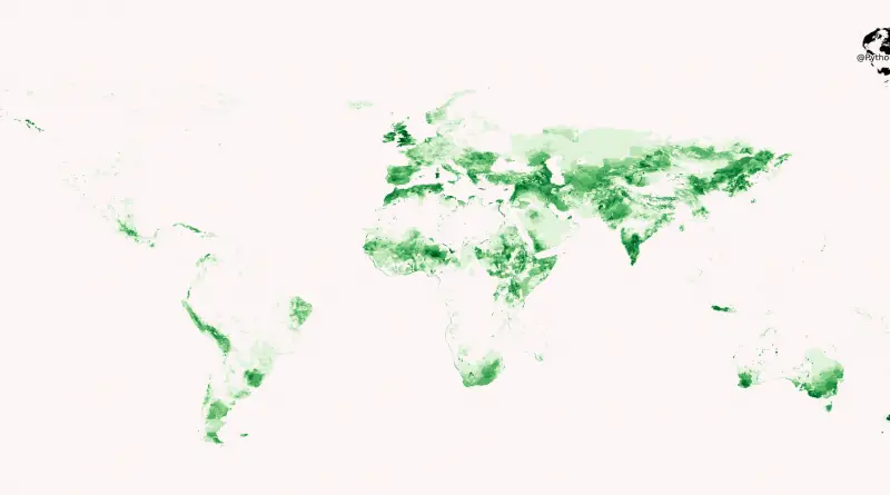 Sheep density mapped