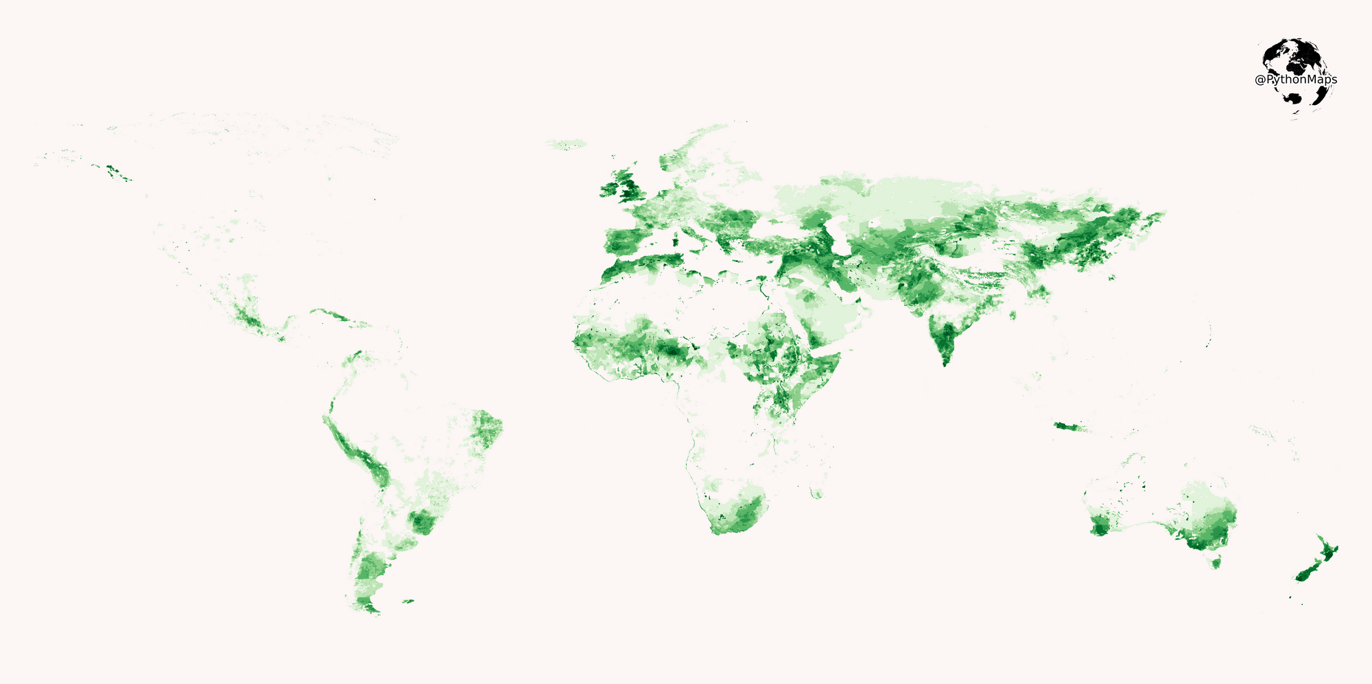 Sheep density mapped