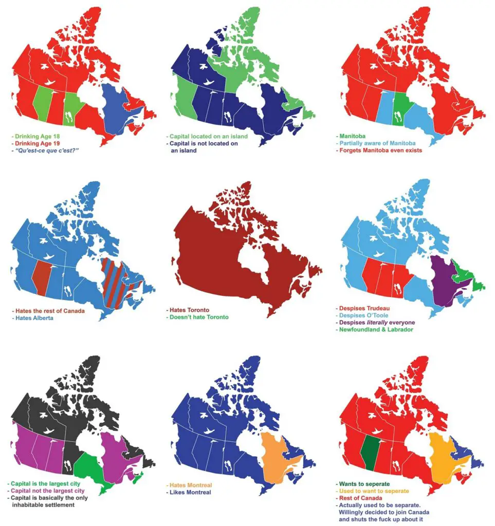 Nine Ways To Divide Canada