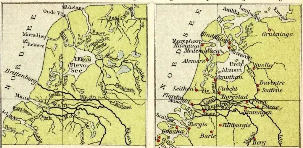 Netherlands between the 1st Century AD and 10th Century AD