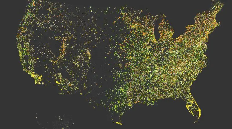 US Toponymic Map