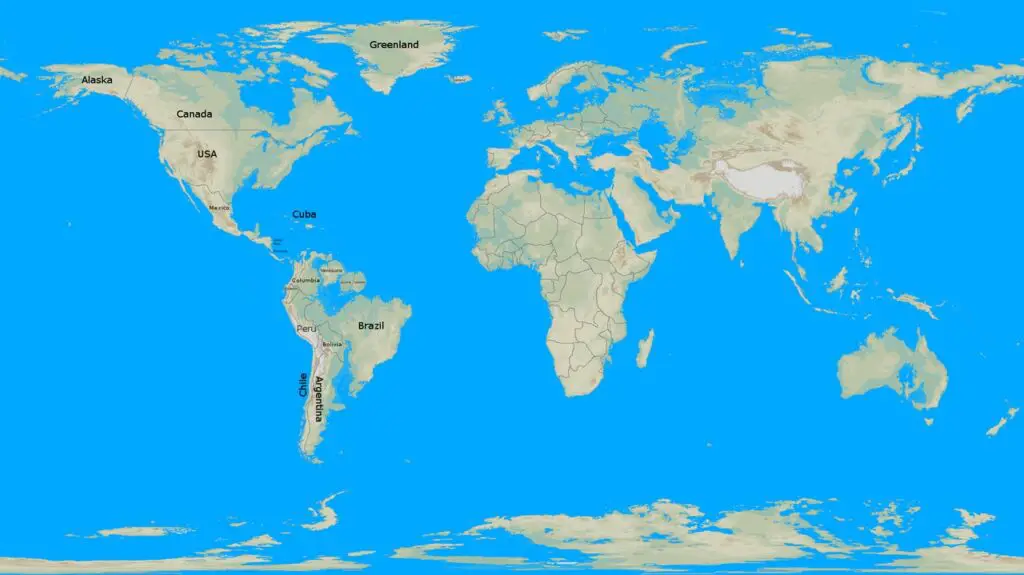 Greenland and Antarctica melted