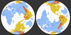 The antipode of each point on Earth's surface mapped - Vivid Maps