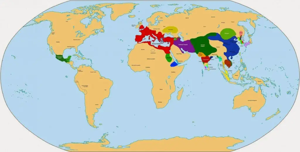 A world political map (200 AD)