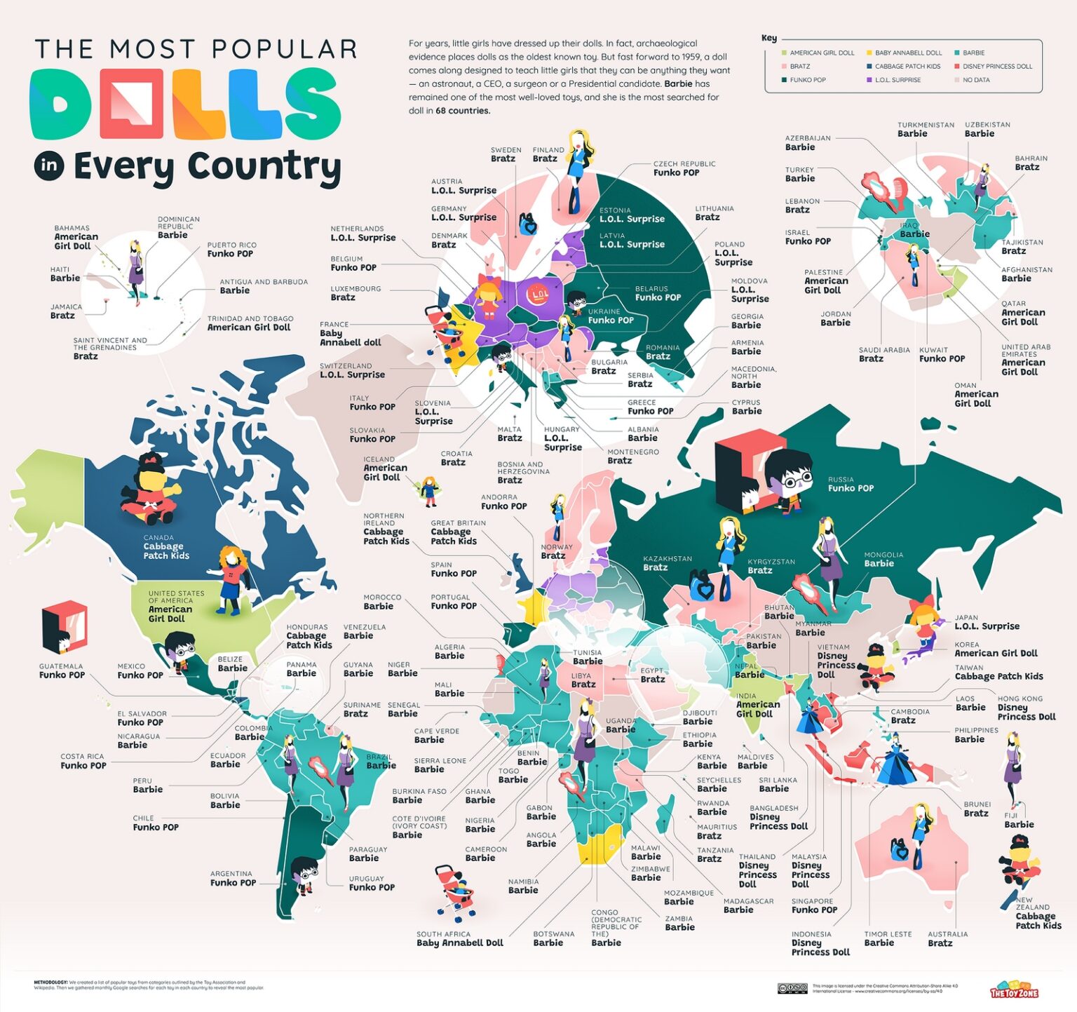 Every country's favorite toys, consoles, and board games mapped - Vivid ...