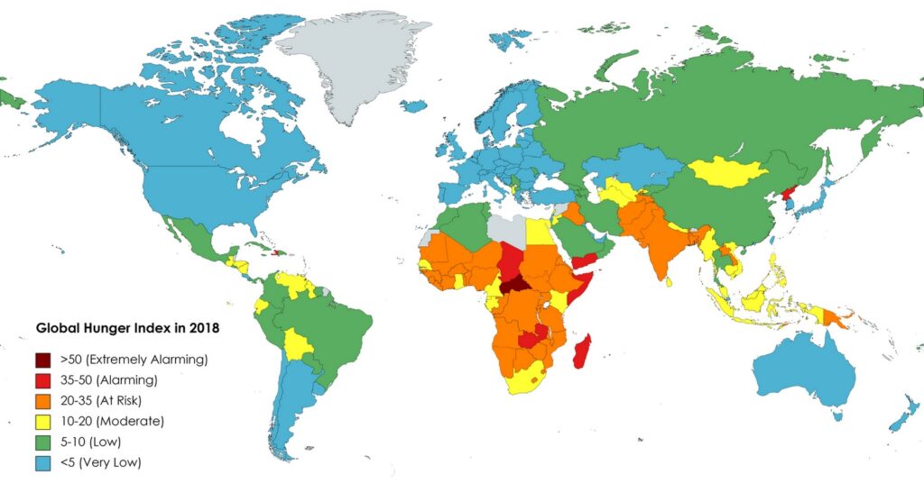 Global Hunger Index in 2018