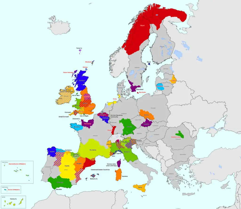 Separatist movements in Europe mapped