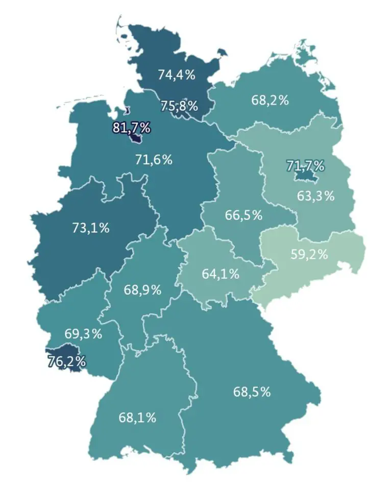 Germany is still divided by east and west - Vivid Maps