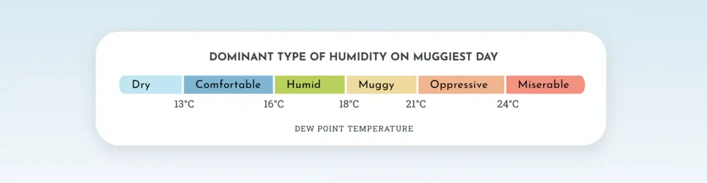  Dominant type of humidity