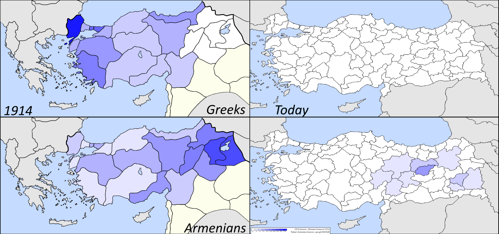 Армяне в турции карта