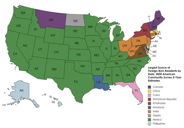 The Foreign-Born Population in the U.S. mapped - Vivid Maps