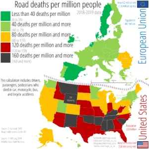 Differences between the US and EU mapped - Vivid Maps